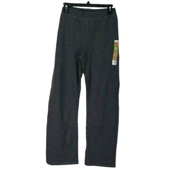 Hanes Women's Ladies New Heather Grey Open Leg Jogging Sweatpants Size‎ Medium - Picture 1 of 7
